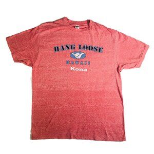 Vintage Optima KONA HAWAII HANG LOOSE Graphic T-Shirt Men's Size L